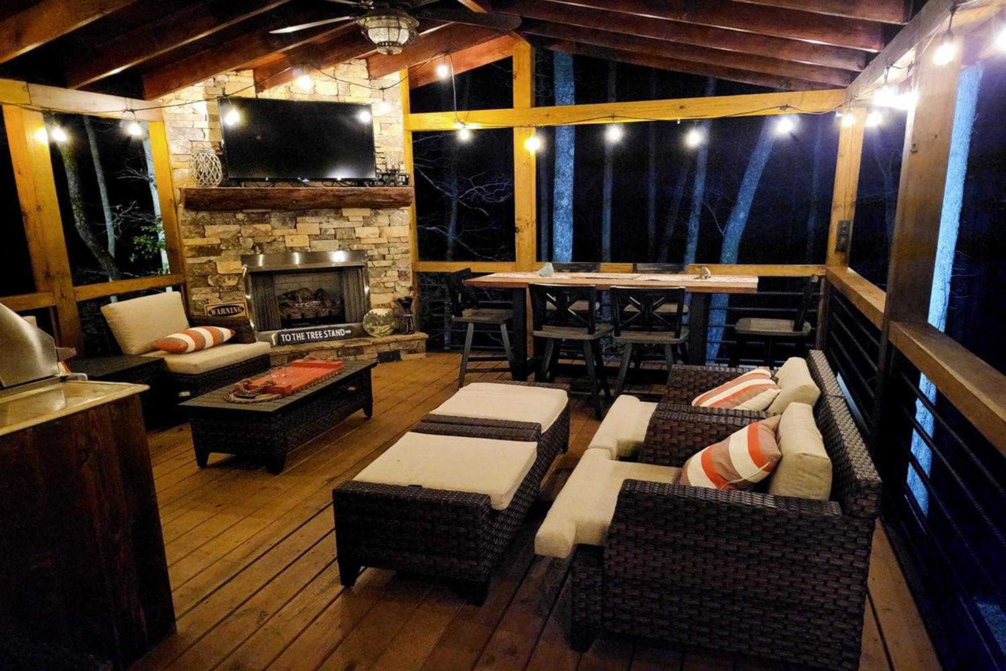 Adore The Smores Rustic Mountain Charm Outdoor Spaces And A Cozy Hot Tub Blue Ridge Exterior foto